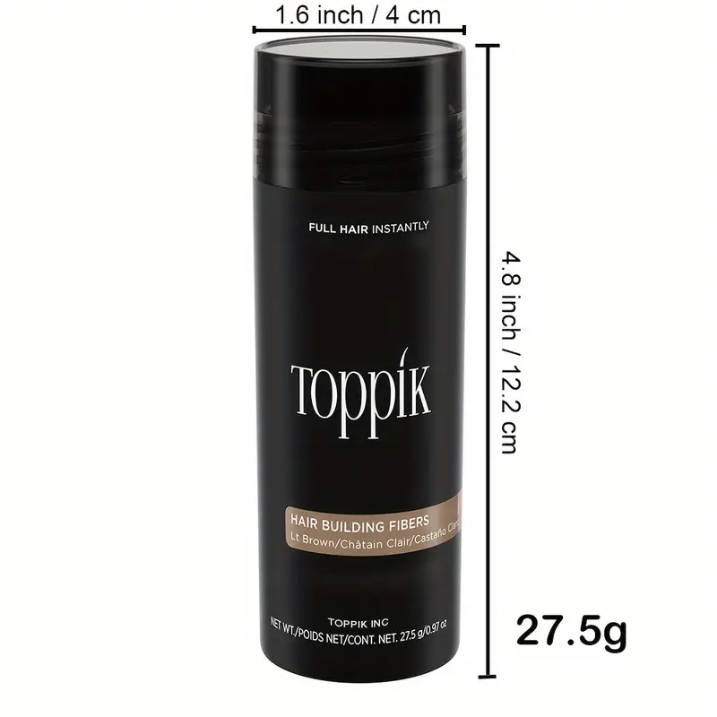 hair fibre bottle size