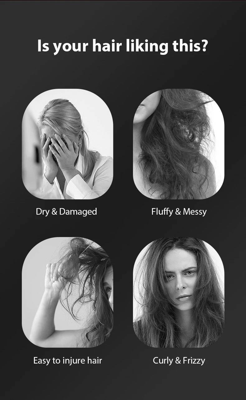 Portable Mini Hair Straightener Brush Rechargeable