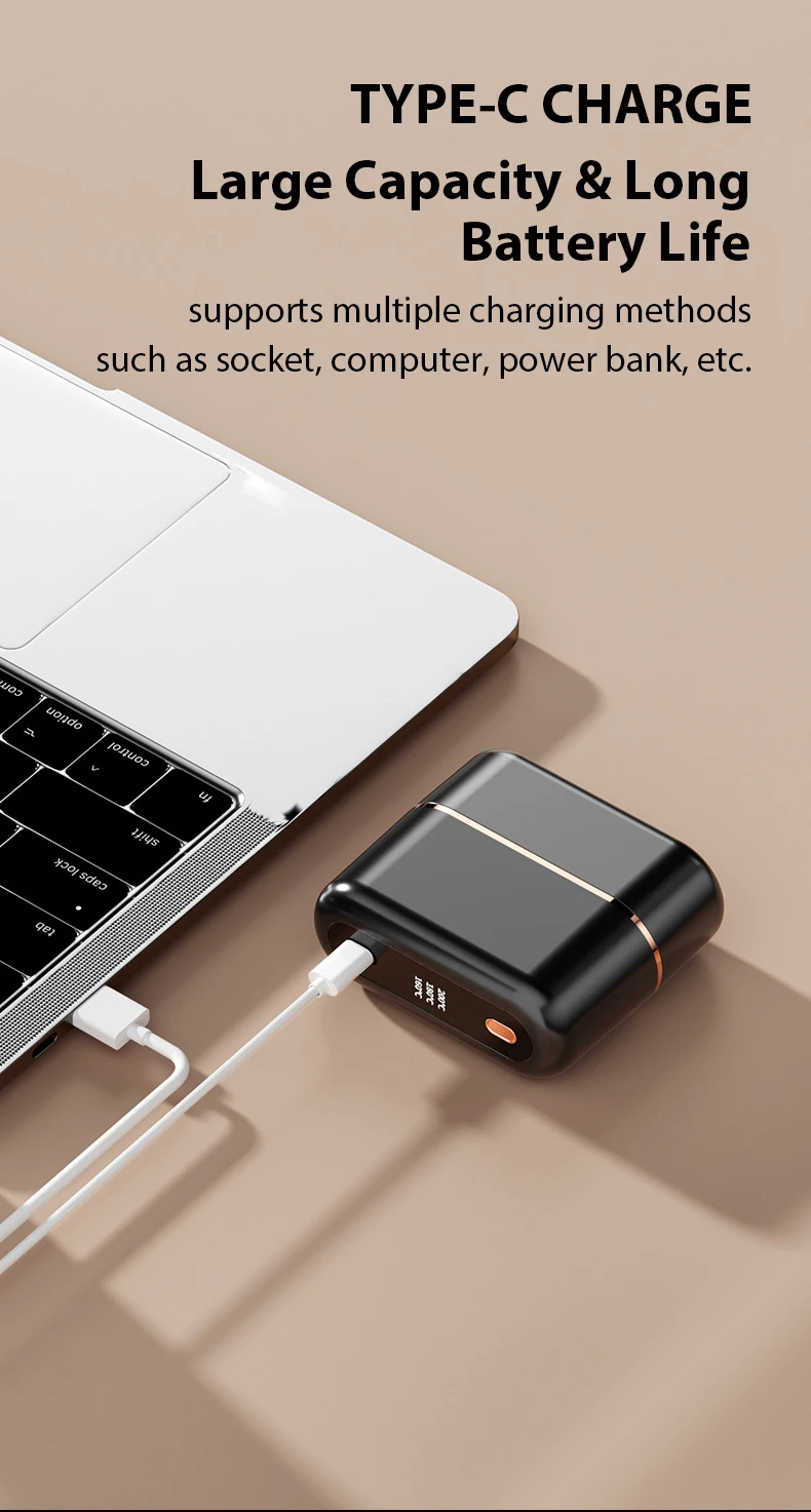 Portable Mini Hair Straightener Brush Rechargeable